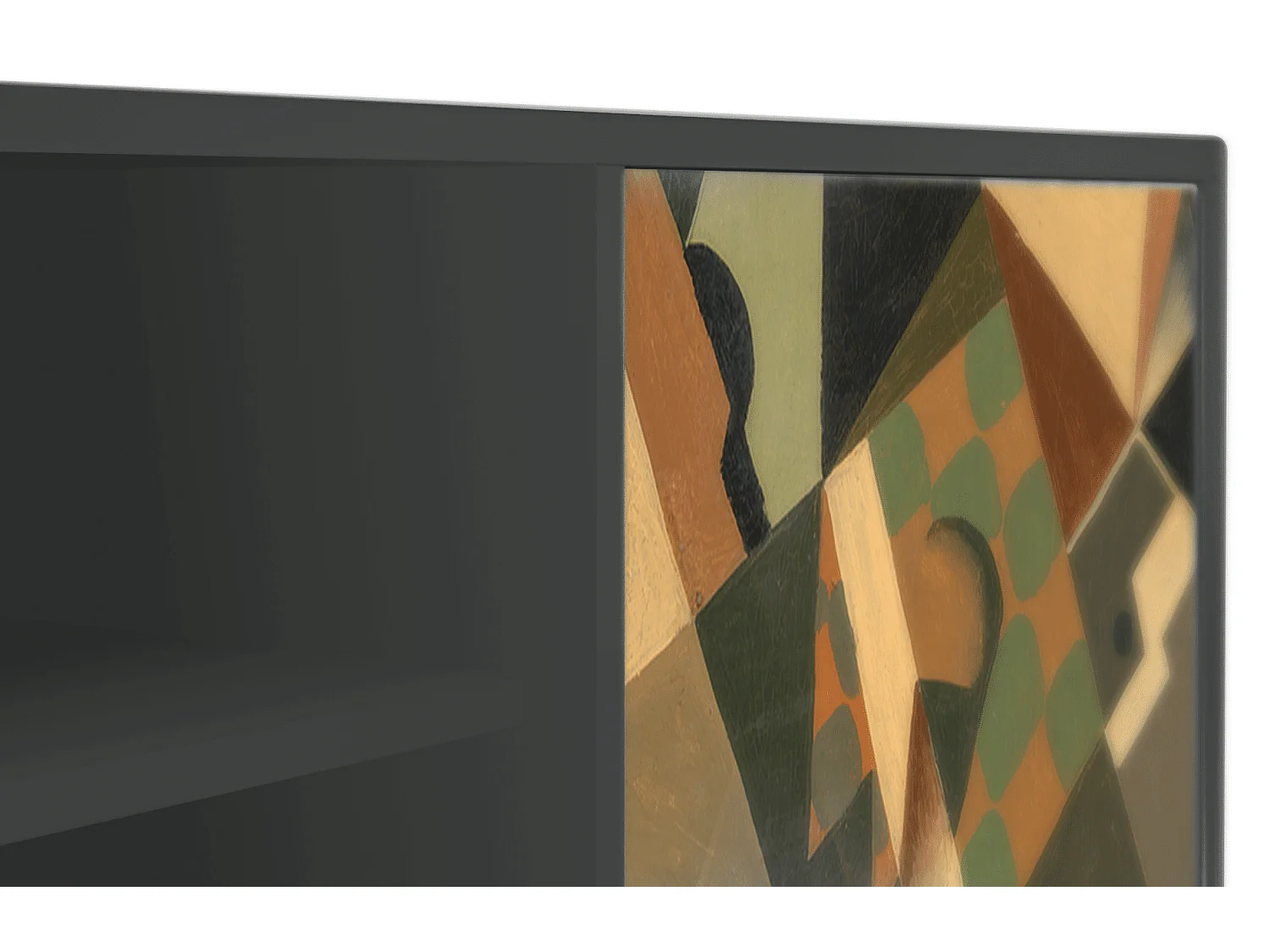 TV-Möbel - 170х69х48 cm - T2 - Glass and Checkerboard, Anthrazit