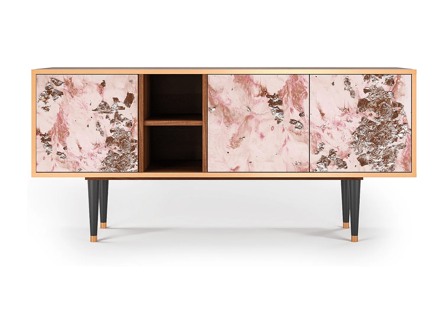 Meuble TV - 150х69х41 cm - T5 - Cotton Candy, Noyer