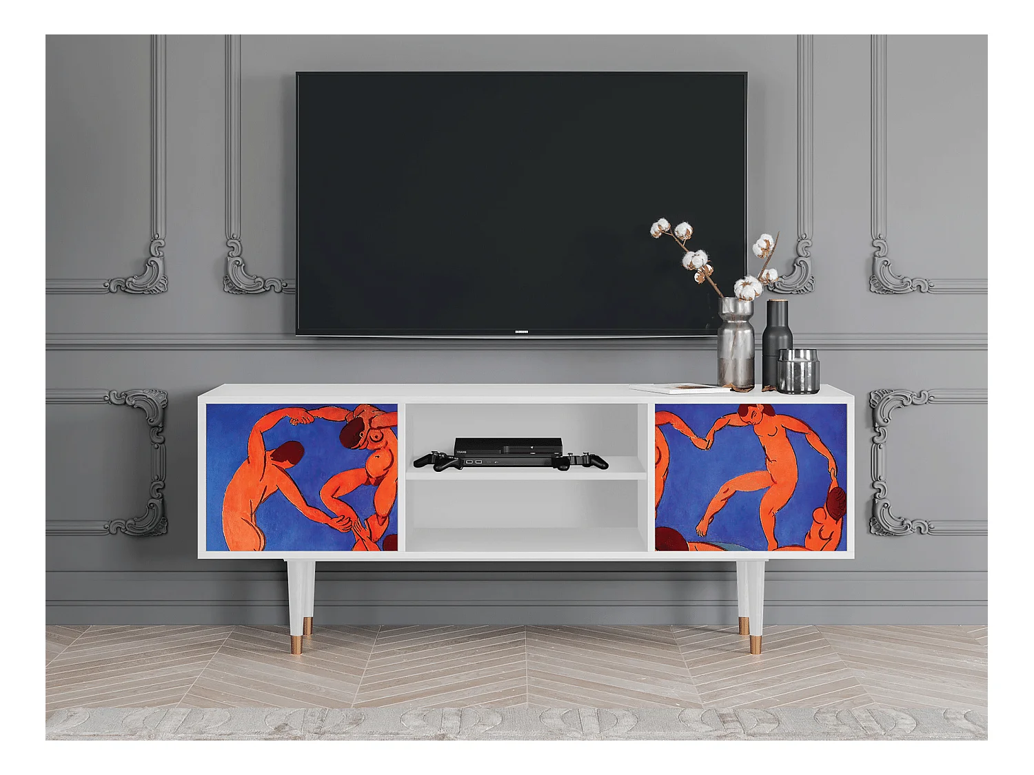 Mueble de TV - 170х69х48 cm - T2 - The Dance by Matisse , Blanco