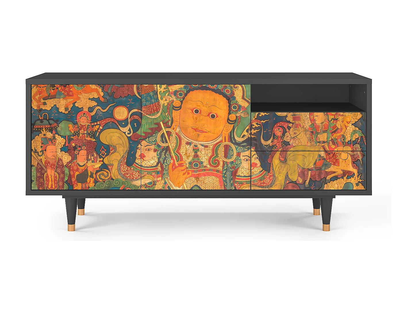 Mobile TV - 125х56х41 cm - T7 - God by Vaisravana , Antracite