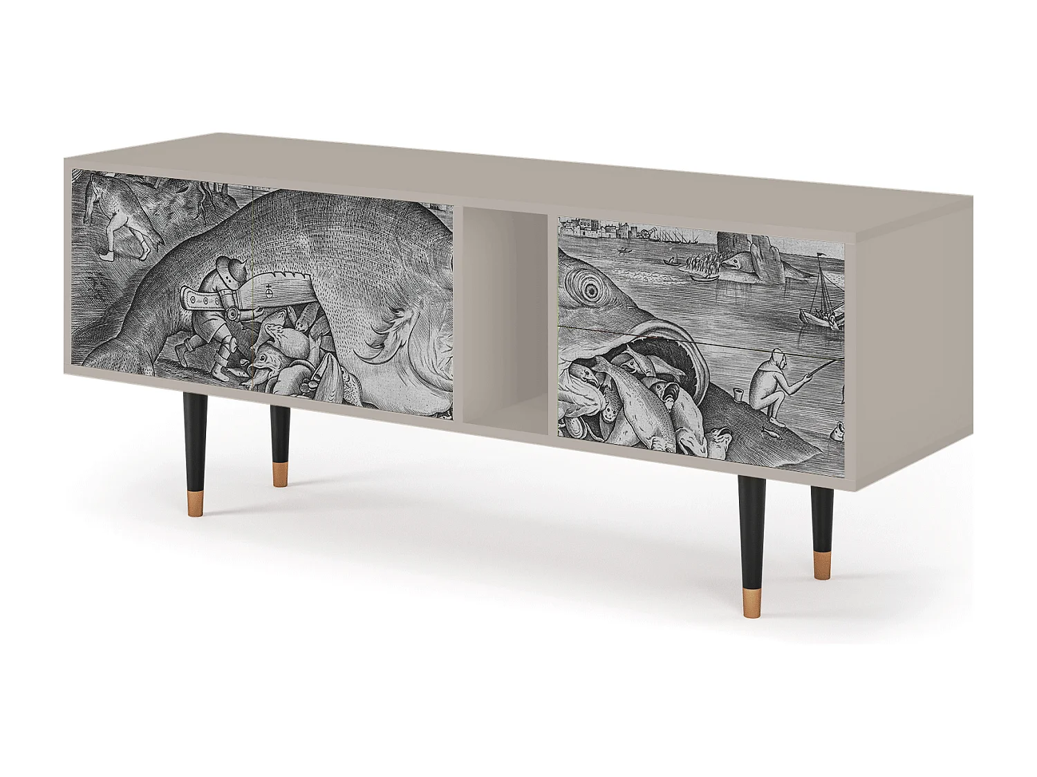 TV-Möbel - 170х69х48 cm - T1 - Big Fish Eat Little, Sand