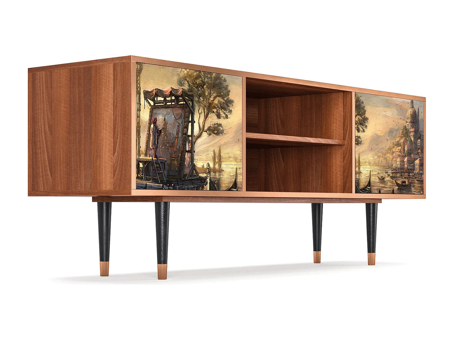 Mobile TV - 170х69х48 cm - T2 - Venice, Noce