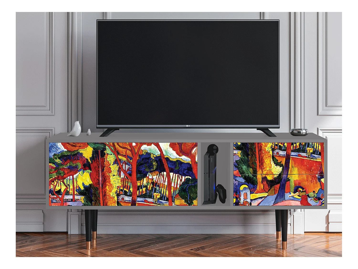 TV-Möbel - 170х69х48 cm - T1 - The Turning Road, Grau