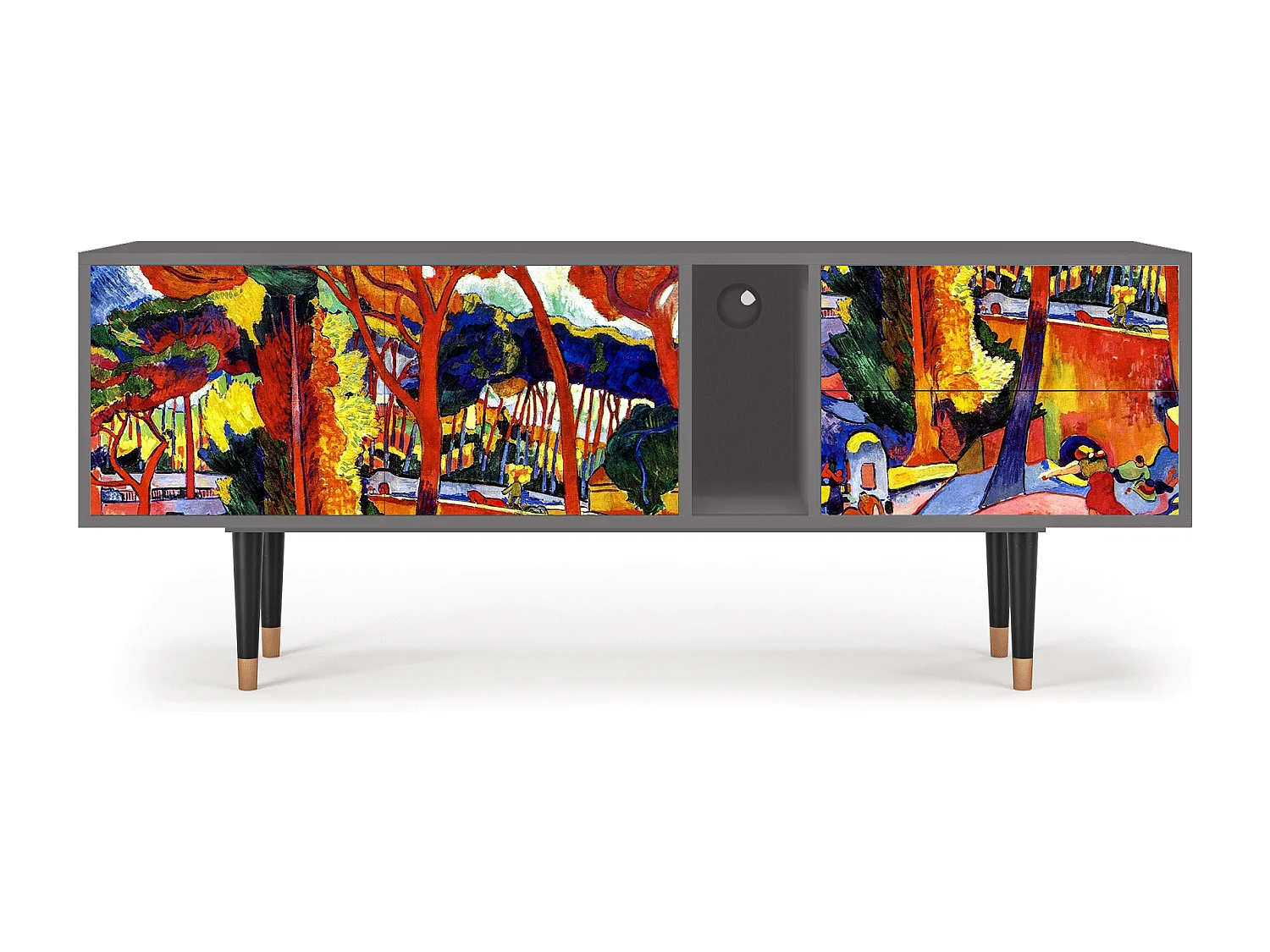 Mueble de TV - 170х69х48 cm - T1 - The Turning Road, Gris