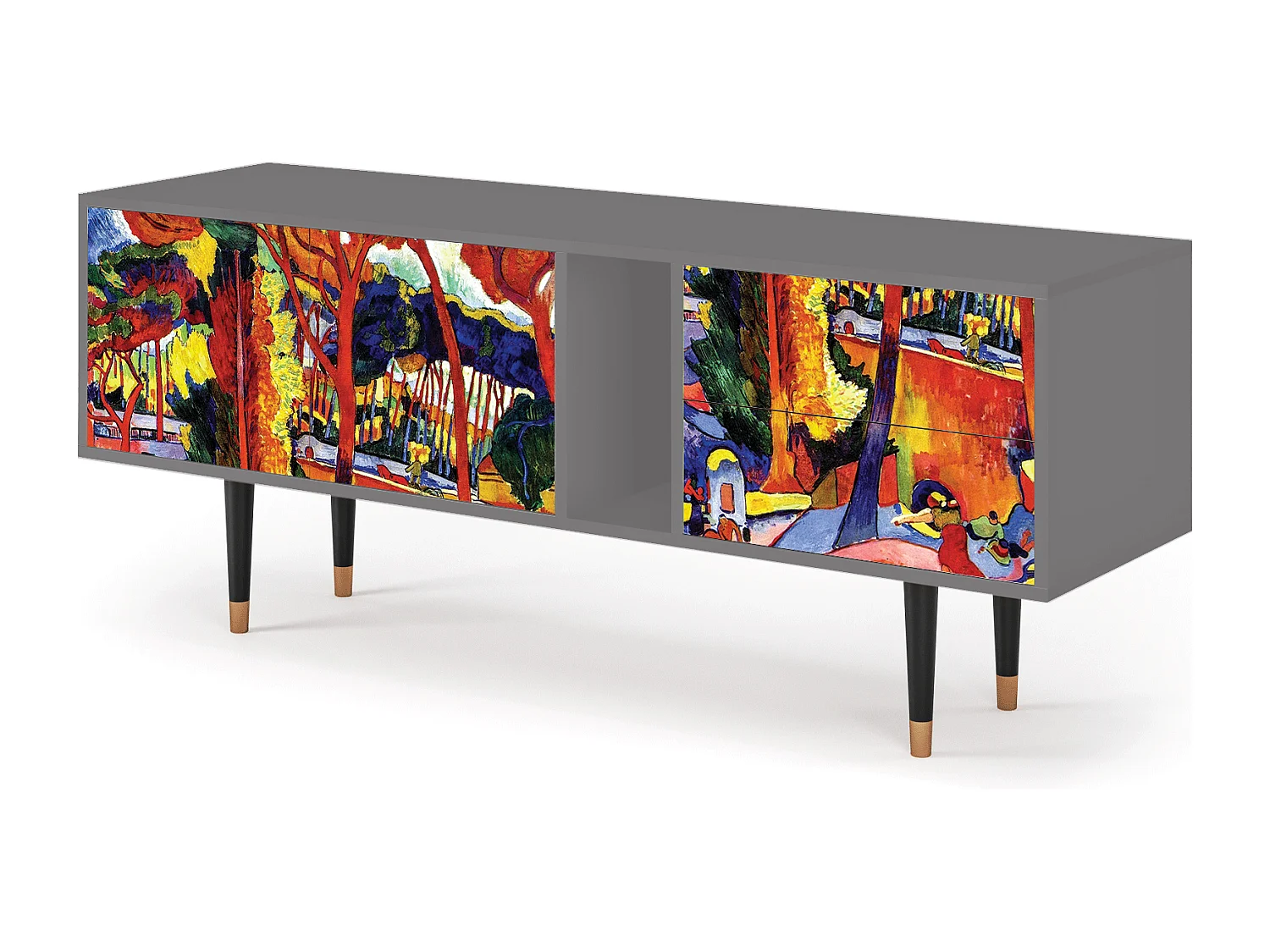 TV-meubel - 170х69х48 cm - T1 - The Turning Road, Grijs