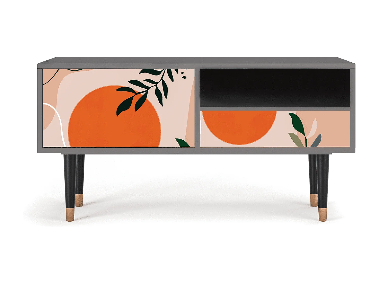 Szafka RTV - 115х59х48 cm - T3 - Artwork, Piaskowy