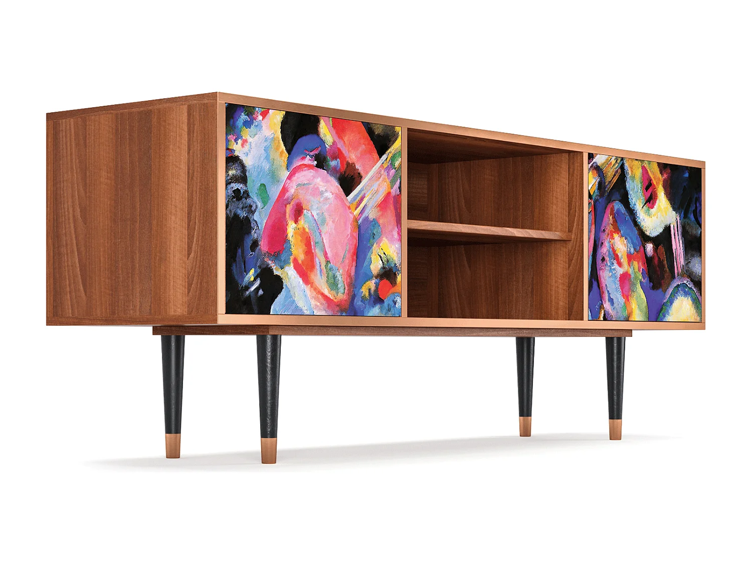 Meuble TV - 170х69х48 cm - T2 - Kandinsky, Noyer