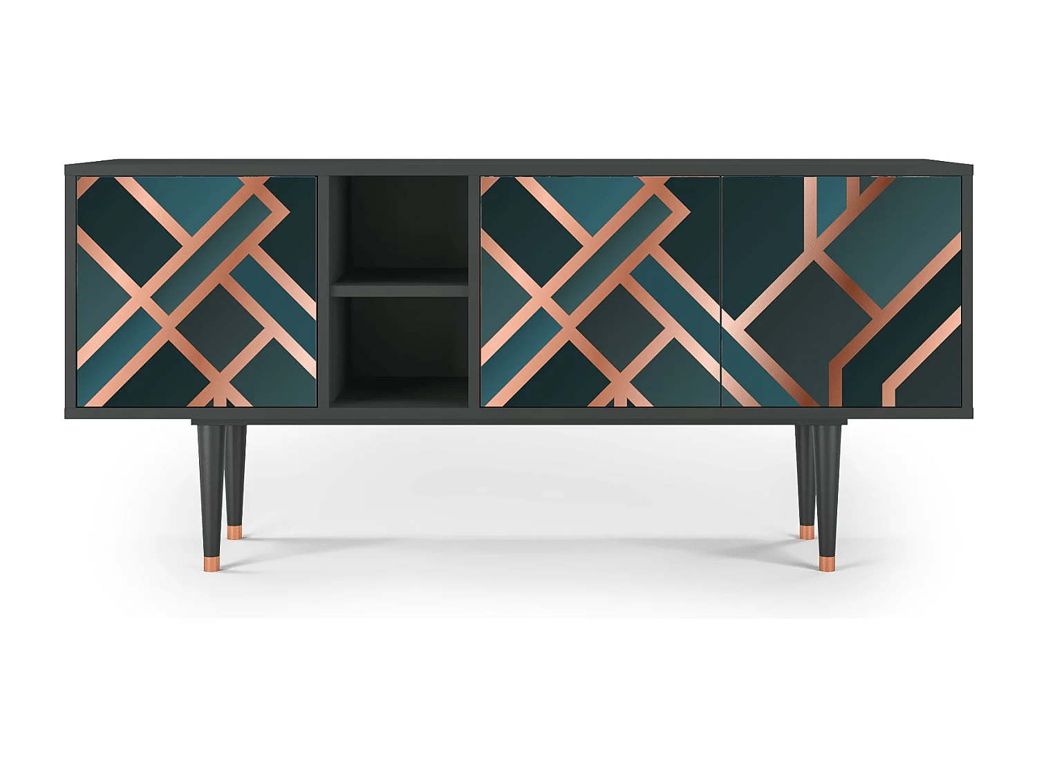 Meuble TV - 150х69х41 cm - T5 - Bronze Crossroad, Anthracite