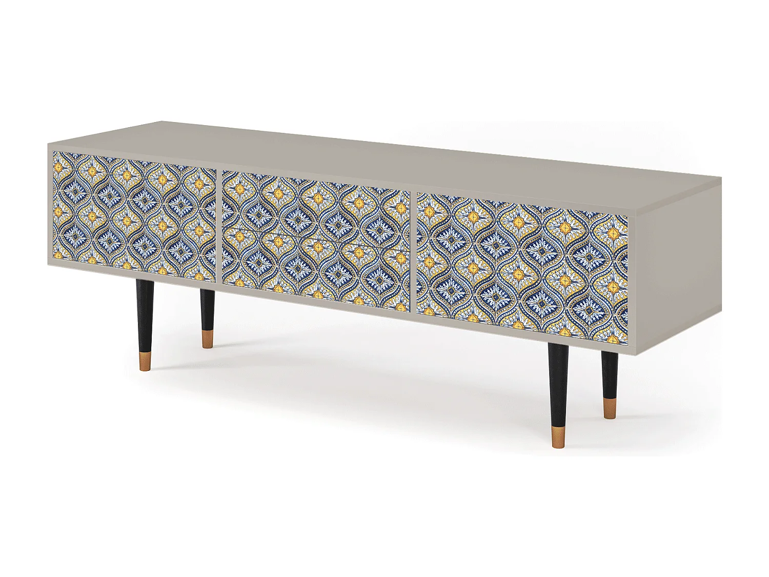 Mueble de TV - 170х59х48 cm - T4 - Illusory Pattern, Areia