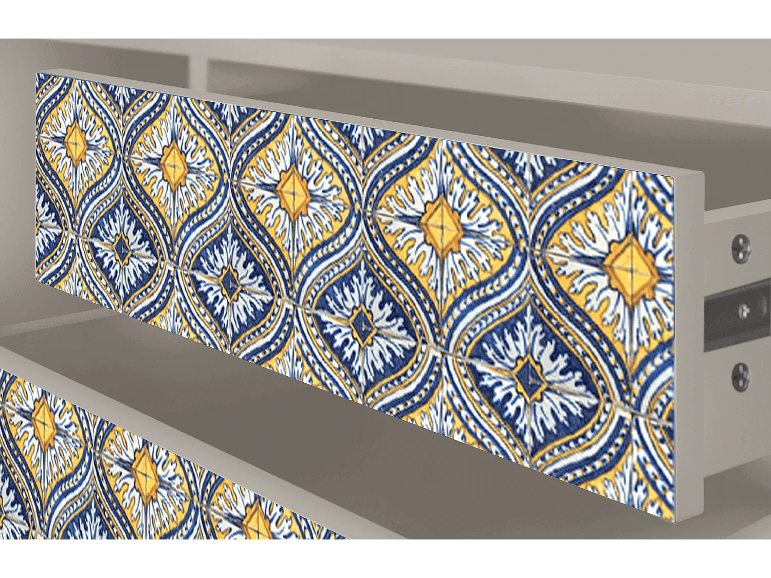 Mueble de TV - 170х59х48 cm - T4 - Illusory Pattern, Areia