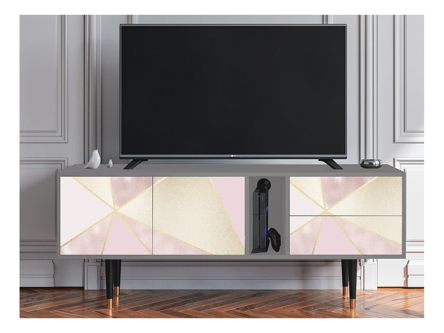 TV-Möbel - 170х69х48 cm - T1 - Cosmopolitan Diva, Grau