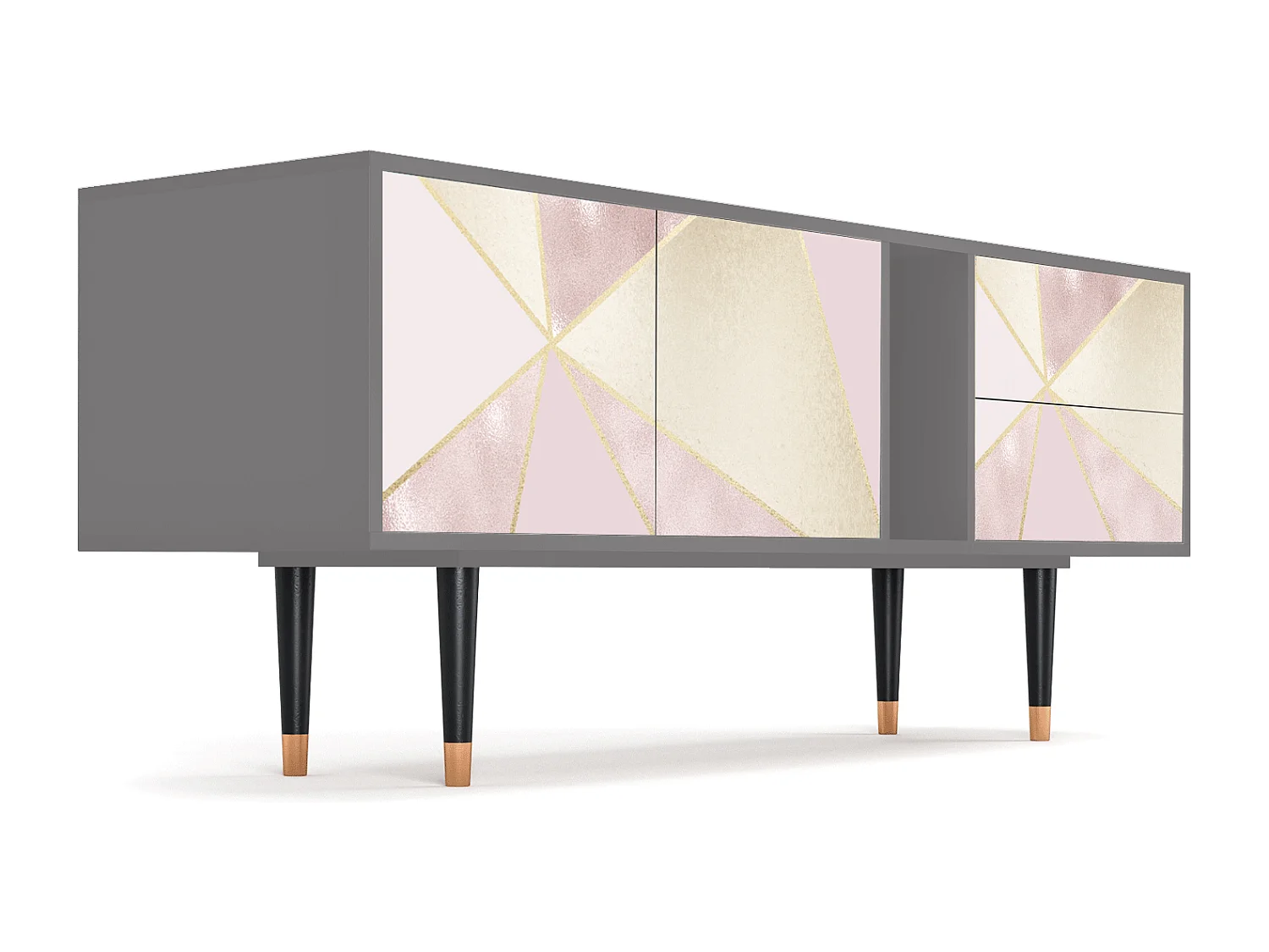 Meuble TV - 170х69х48 cm - T1 - Cosmopolitan Diva, Gris