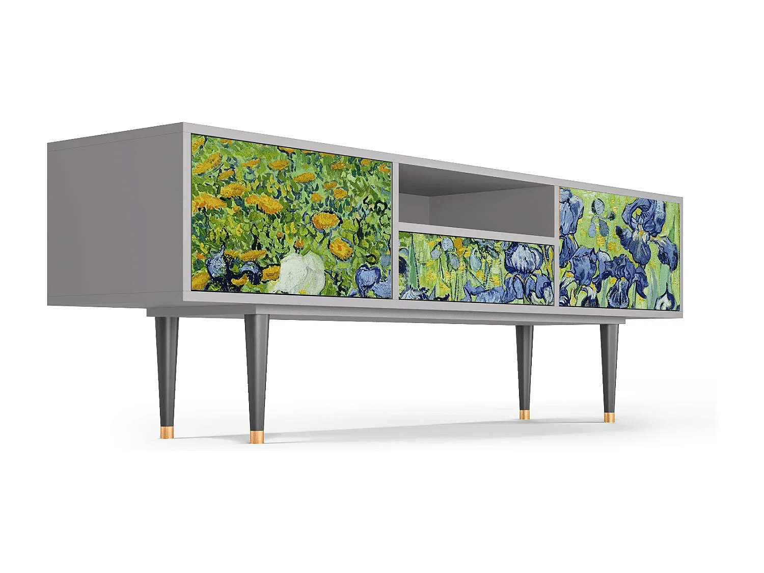 TV-meubel - 170х59х41 cm - T6 - Irises , Grijs