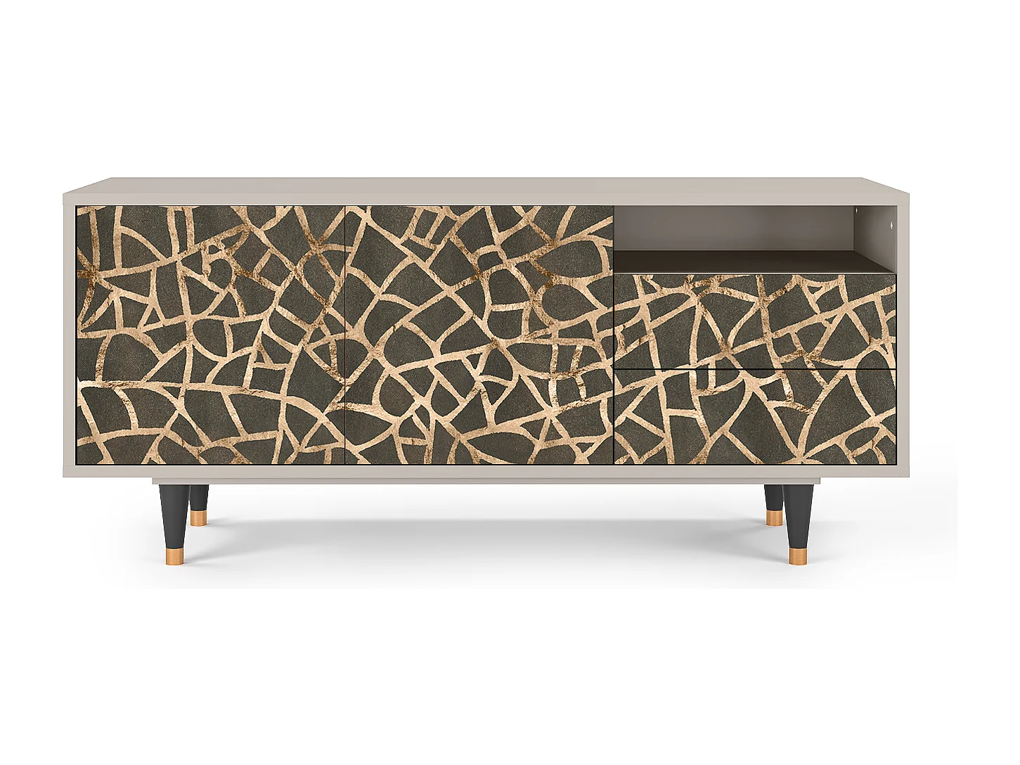 TV-Möbel - 125х56х41 cm - T7 - Enlarged Leaf, Sand