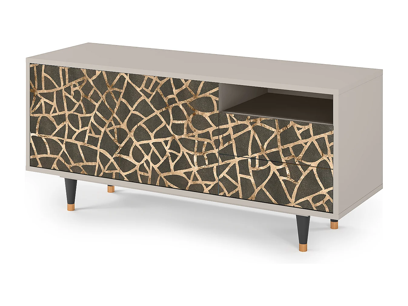 TV-Möbel - 125х56х41 cm - T7 - Enlarged Leaf, Sand