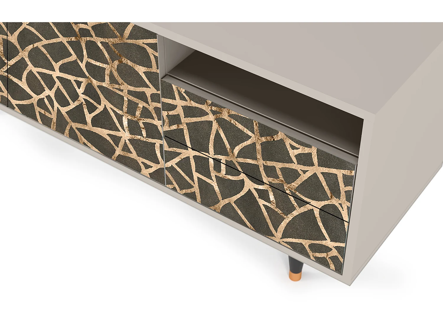 TV-Möbel - 125х56х41 cm - T7 - Enlarged Leaf, Sand