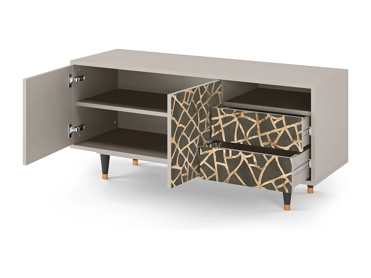 TV-Möbel - 125х56х41 cm - T7 - Enlarged Leaf, Sand