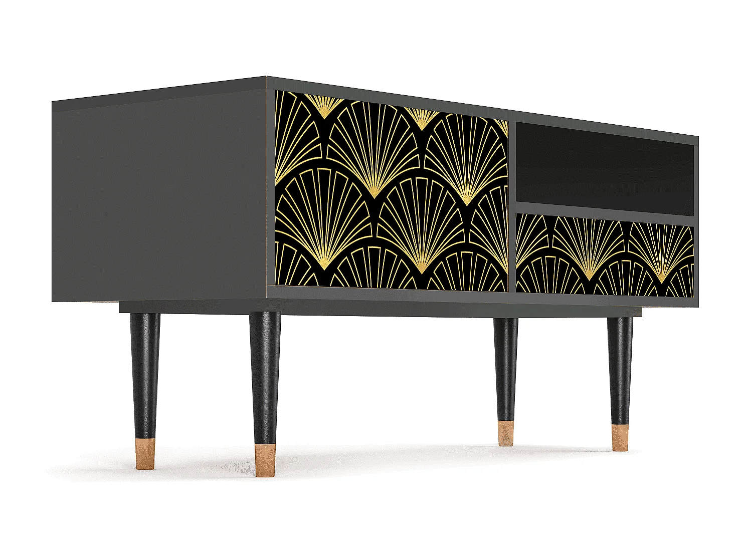 Meuble TV - 115х59х48 cm - T3 - Bird of Juno, Anthracite