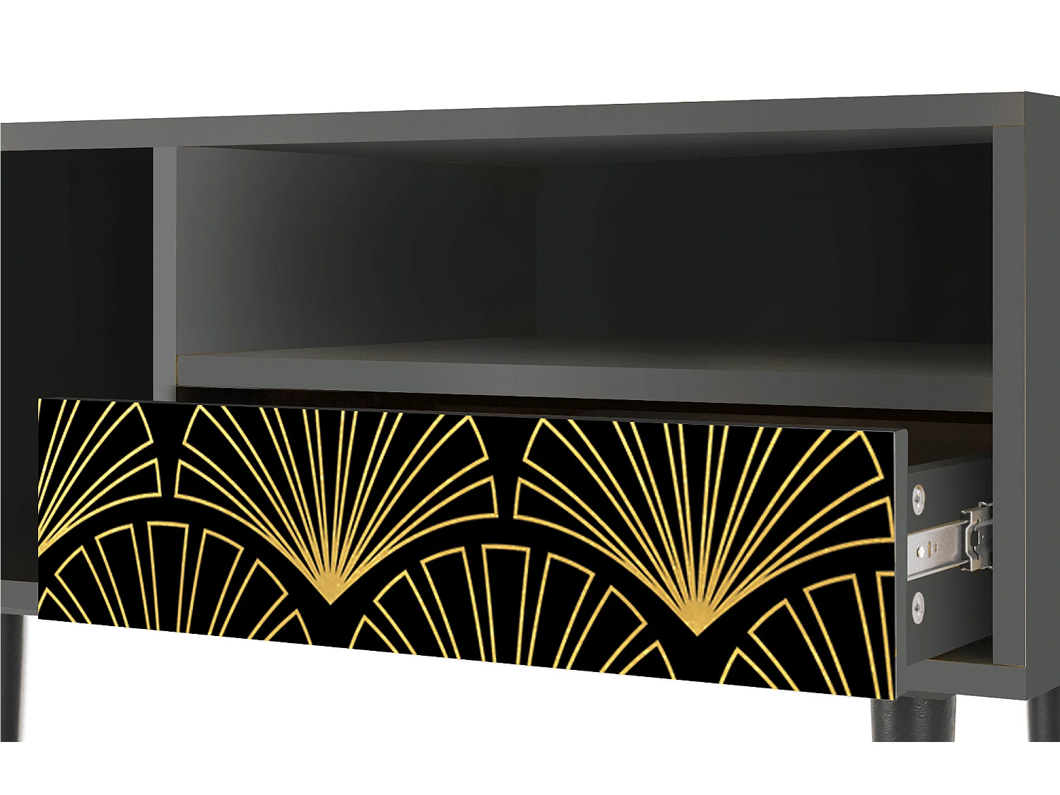 Meuble TV - 115х59х48 cm - T3 - Bird of Juno, Anthracite