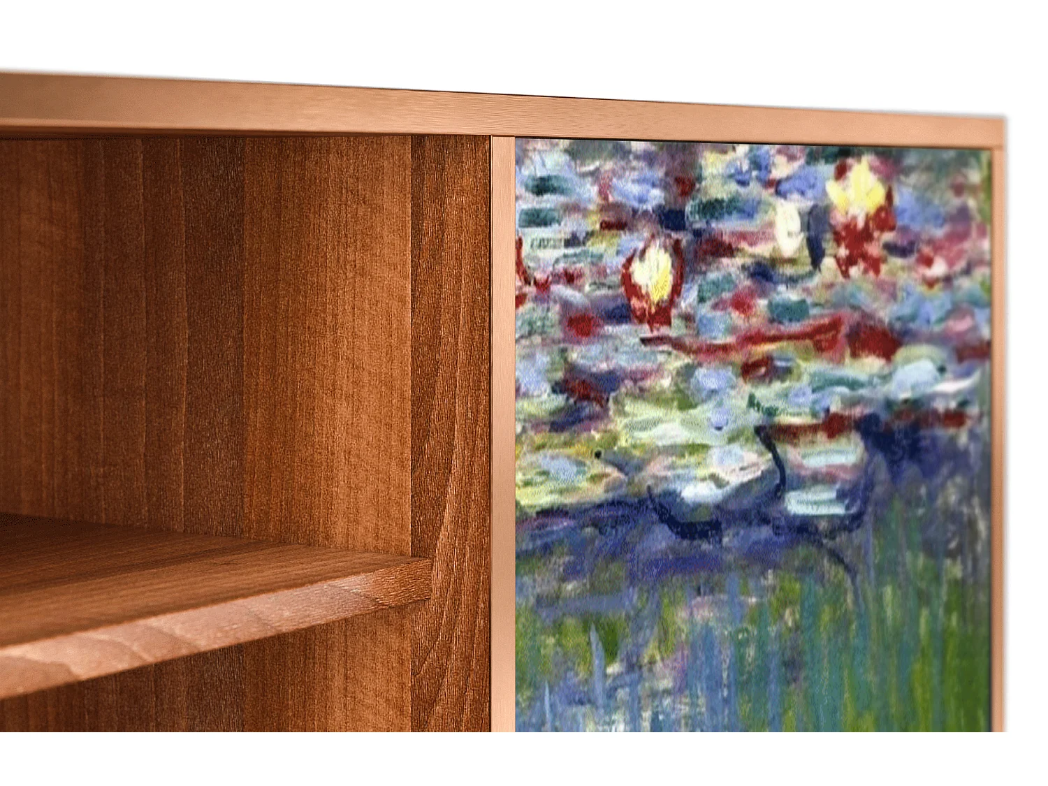 Mueble de TV - 170х69х48 cm - T2 - The water lily pond  , Nogal
