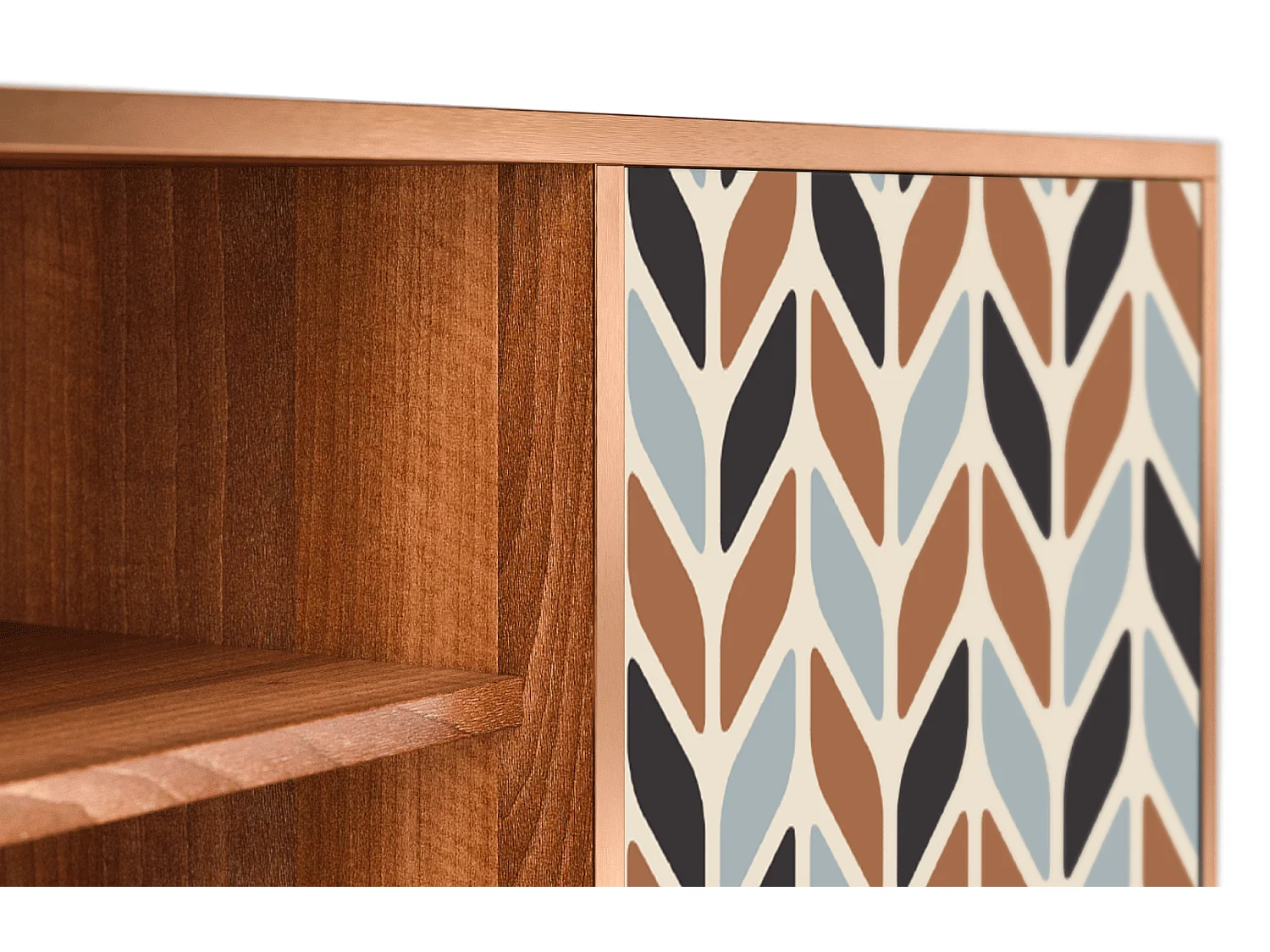 TV-meubel - 170х69х48 cm - T2 - Beige Laure, Walnoot