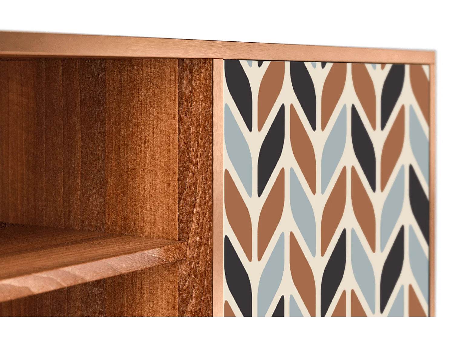 TV-meubel - 170х69х48 cm - T2 - Beige Laure, Walnoot