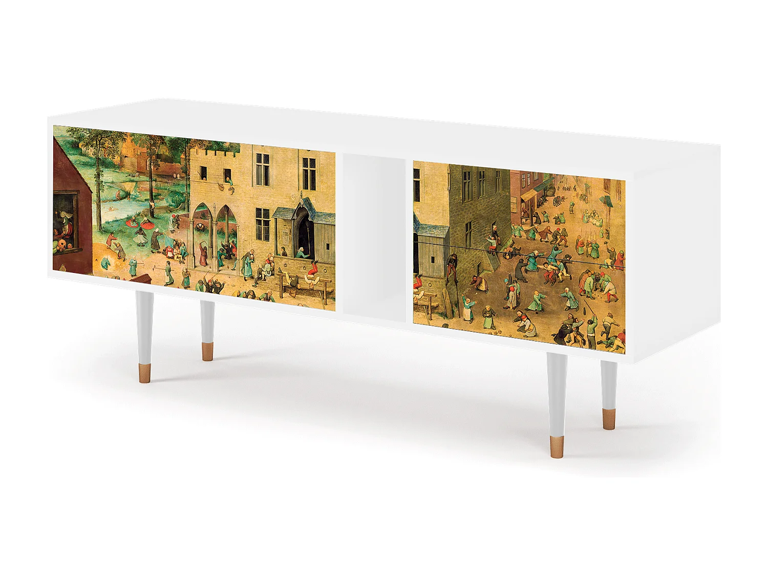 TV-meubel - 170х69х48 cm - T1 - Children Games, Wit