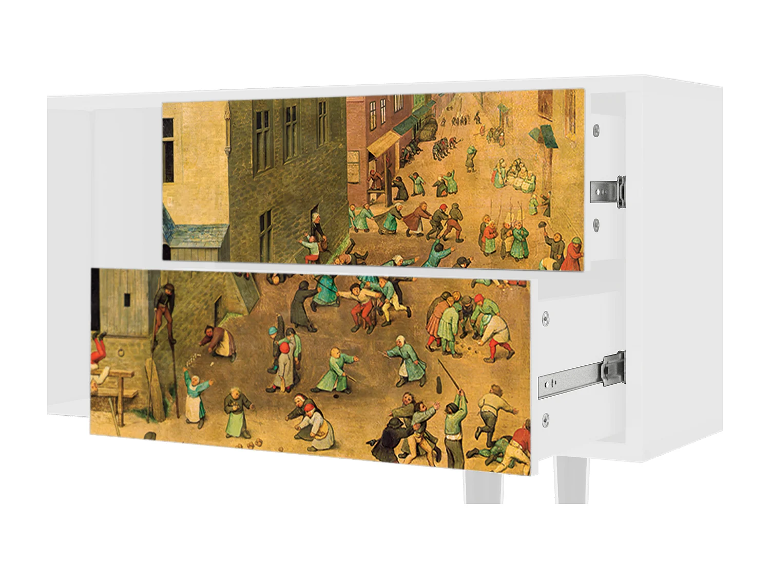 TV-meubel - 170х69х48 cm - T1 - Children Games, Wit