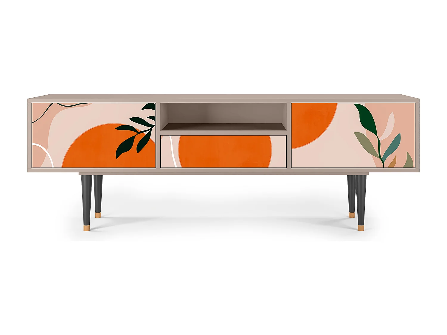 Meuble TV - 170х59х41 cm - T6 - Artwork, Latte