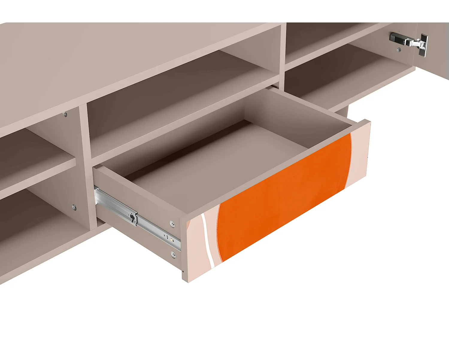 Meuble TV - 170х59х41 cm - T6 - Artwork, Latte