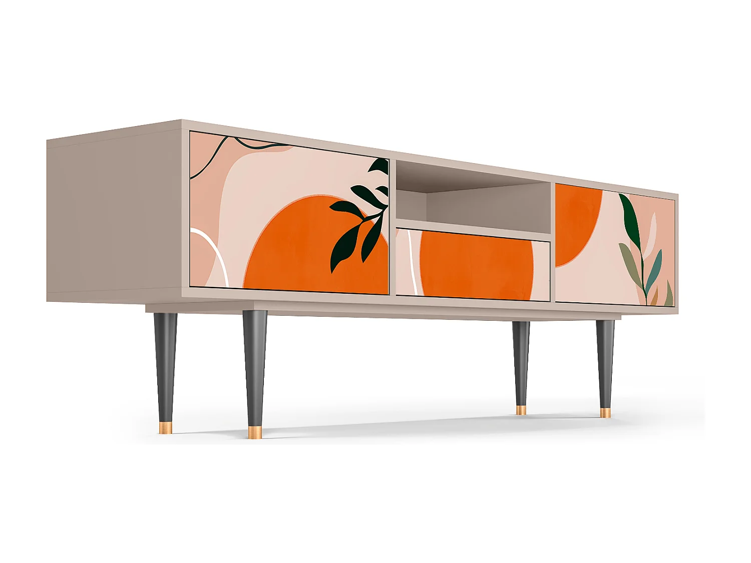 Meuble TV - 170х59х41 cm - T6 - Artwork, Latte