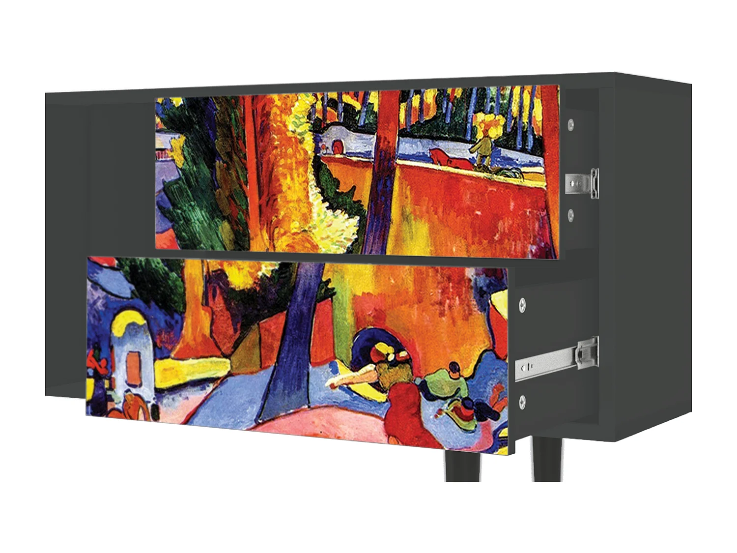 Meuble TV - 170х69х48 cm - T1 - The Turning Road, Anthracite