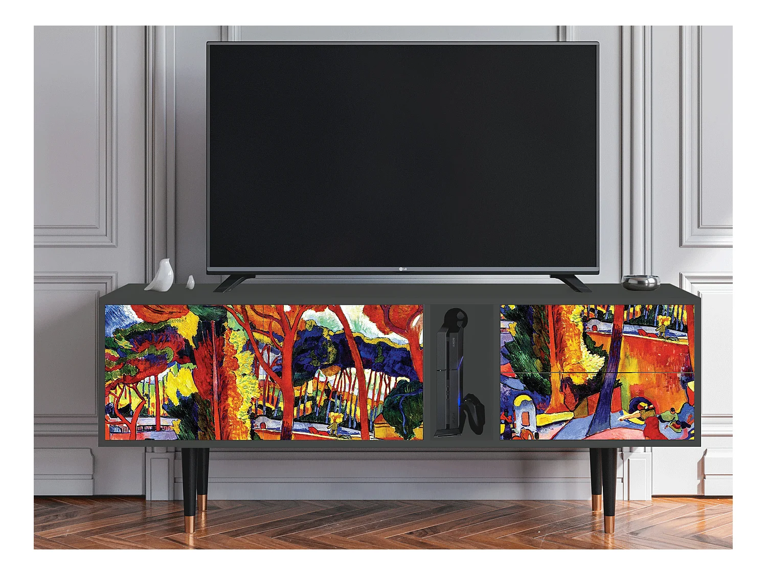 TV-Möbel - 170х69х48 cm - T1 - The Turning Road, Anthrazit