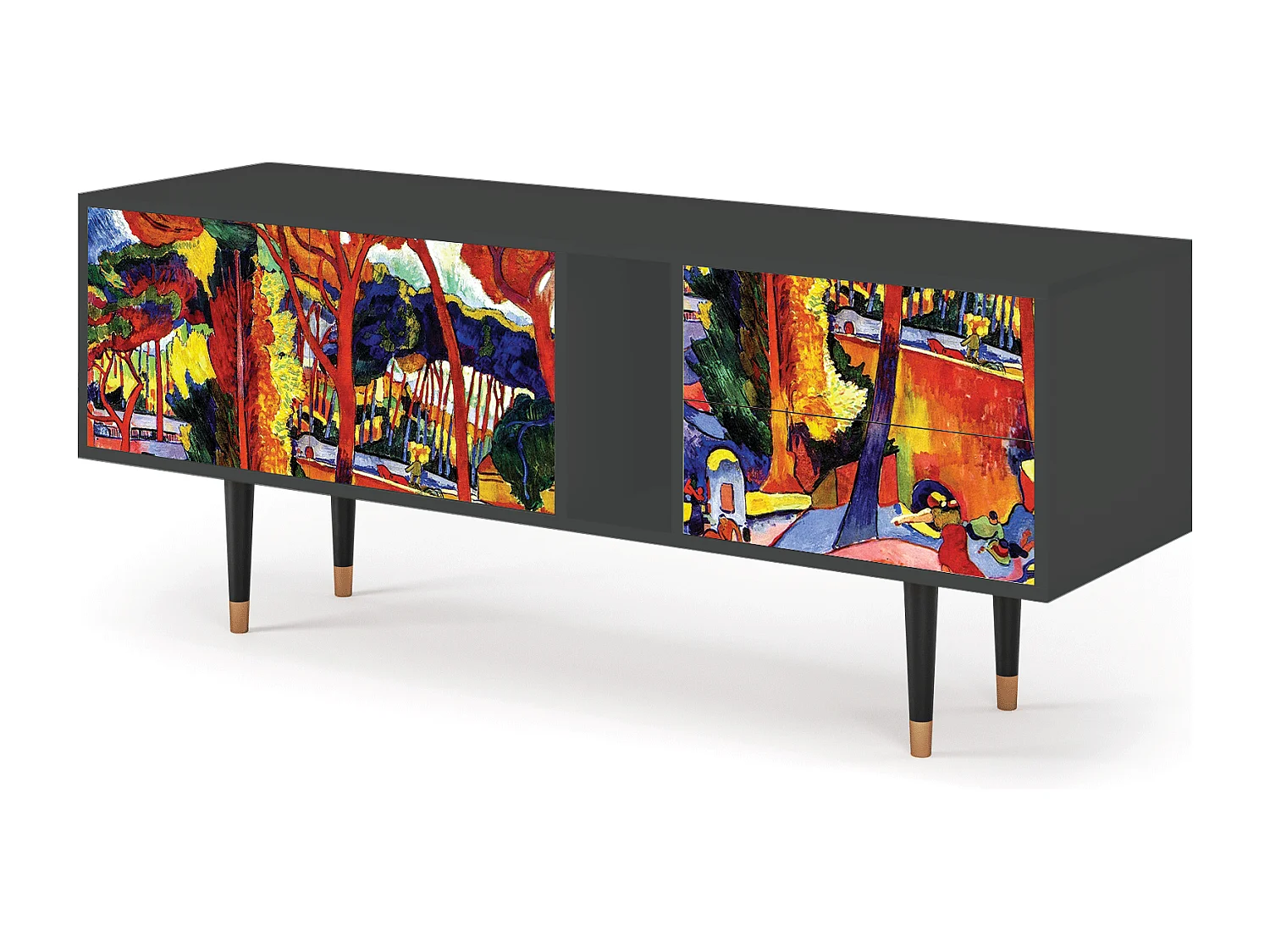 TV-Möbel - 170х69х48 cm - T1 - The Turning Road, Anthrazit