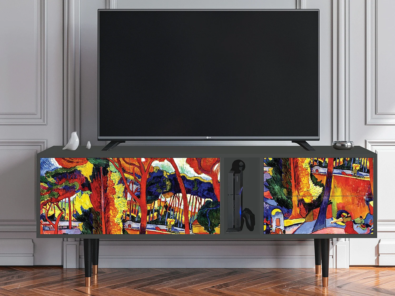 TV-meubel - 170х69х48 cm - T1 - The Turning Road, Antraciet