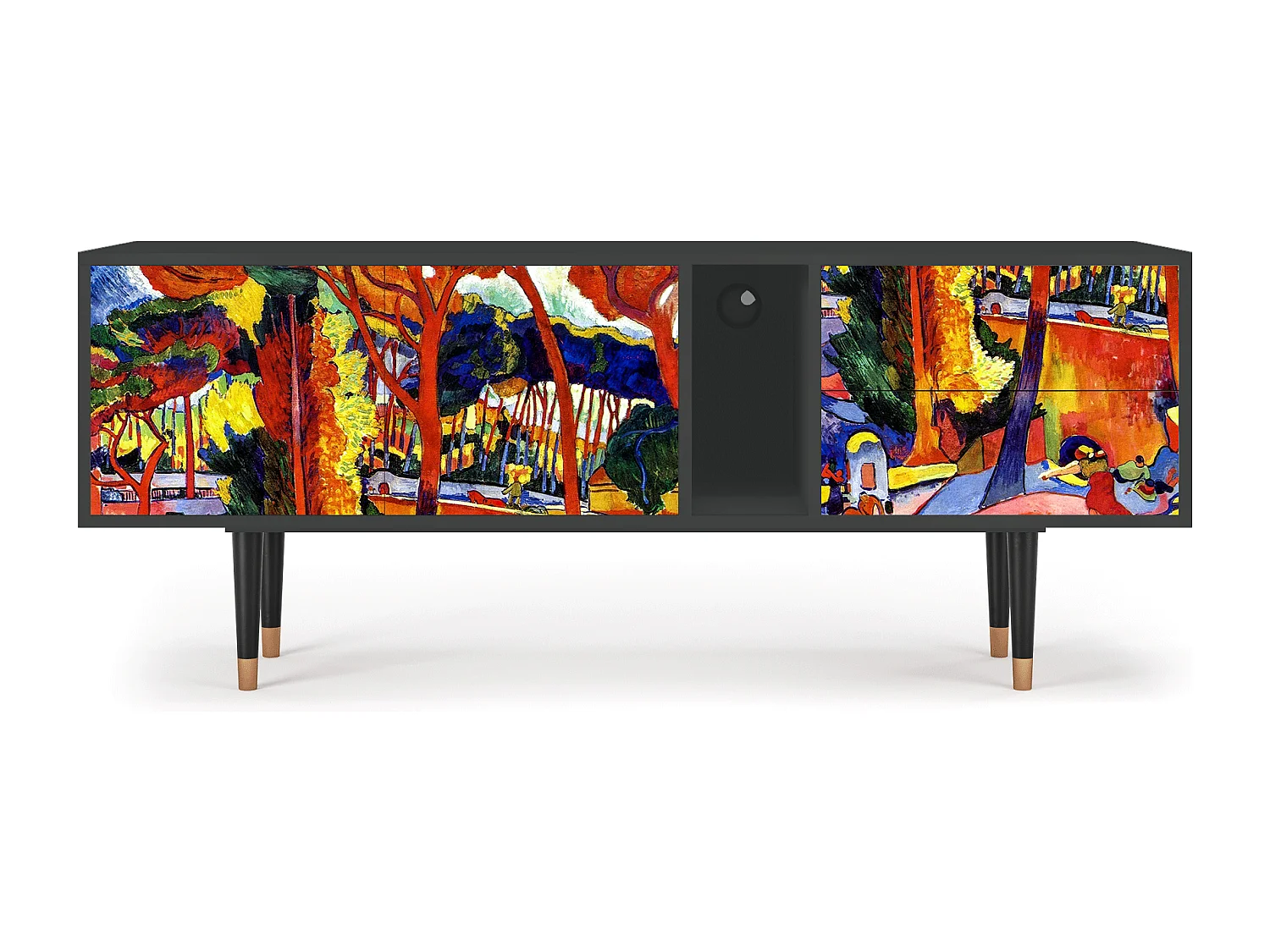 TV-meubel - 170х69х48 cm - T1 - The Turning Road, Antraciet