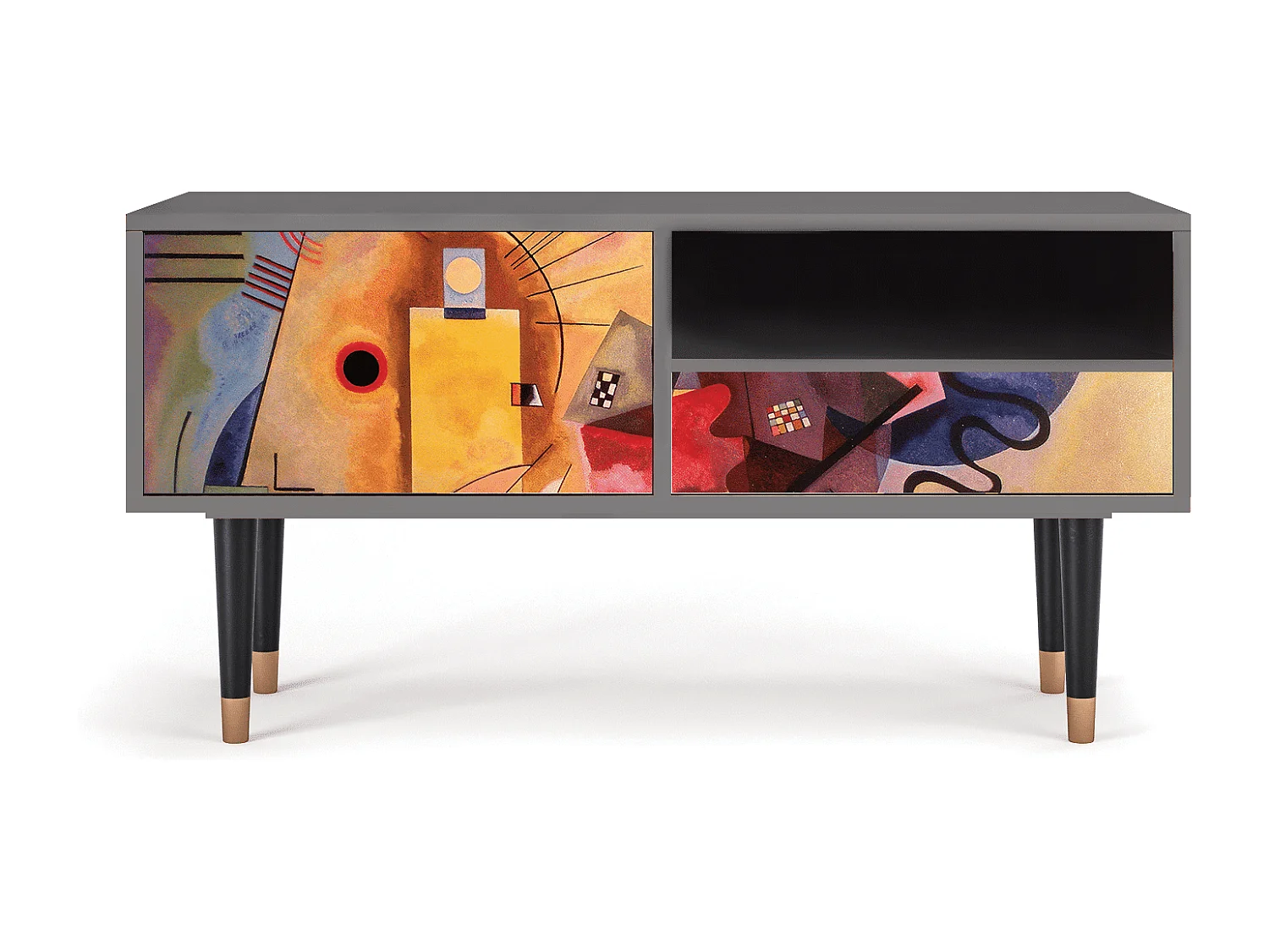 Meuble TV - 115х59х48 cm - T3 - Modern Art, Gris