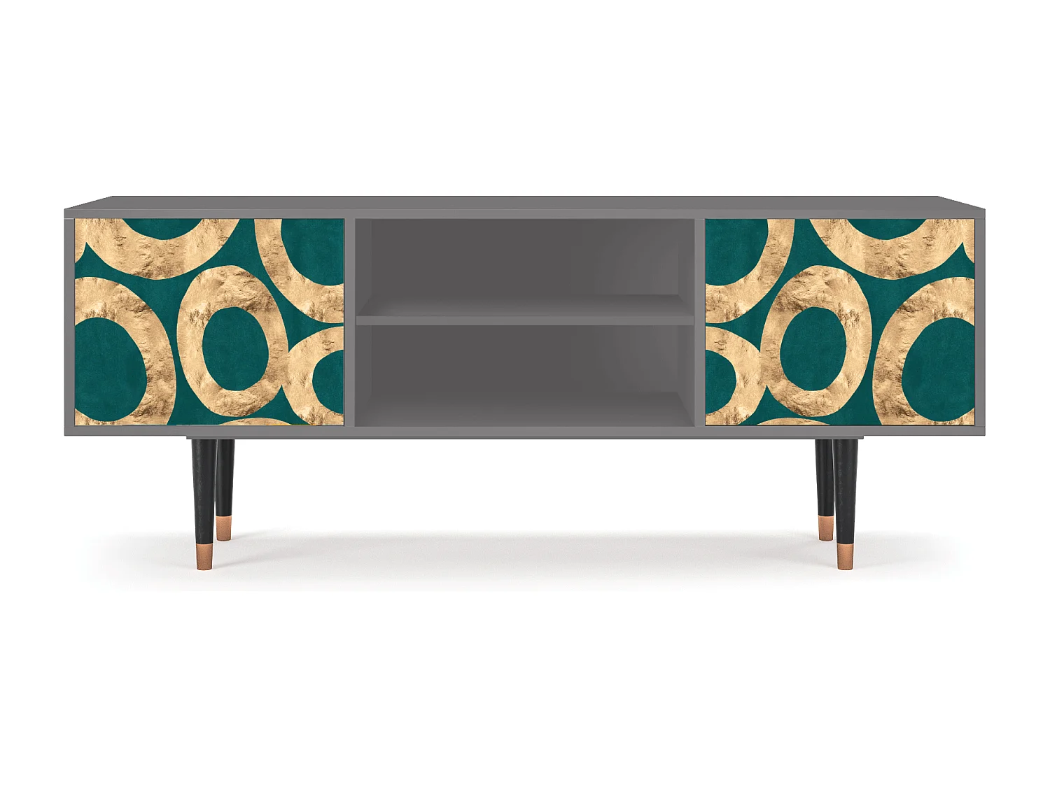 Mobile TV - 170х69х48 cm - T2 - Zircon Sphere, Grigio