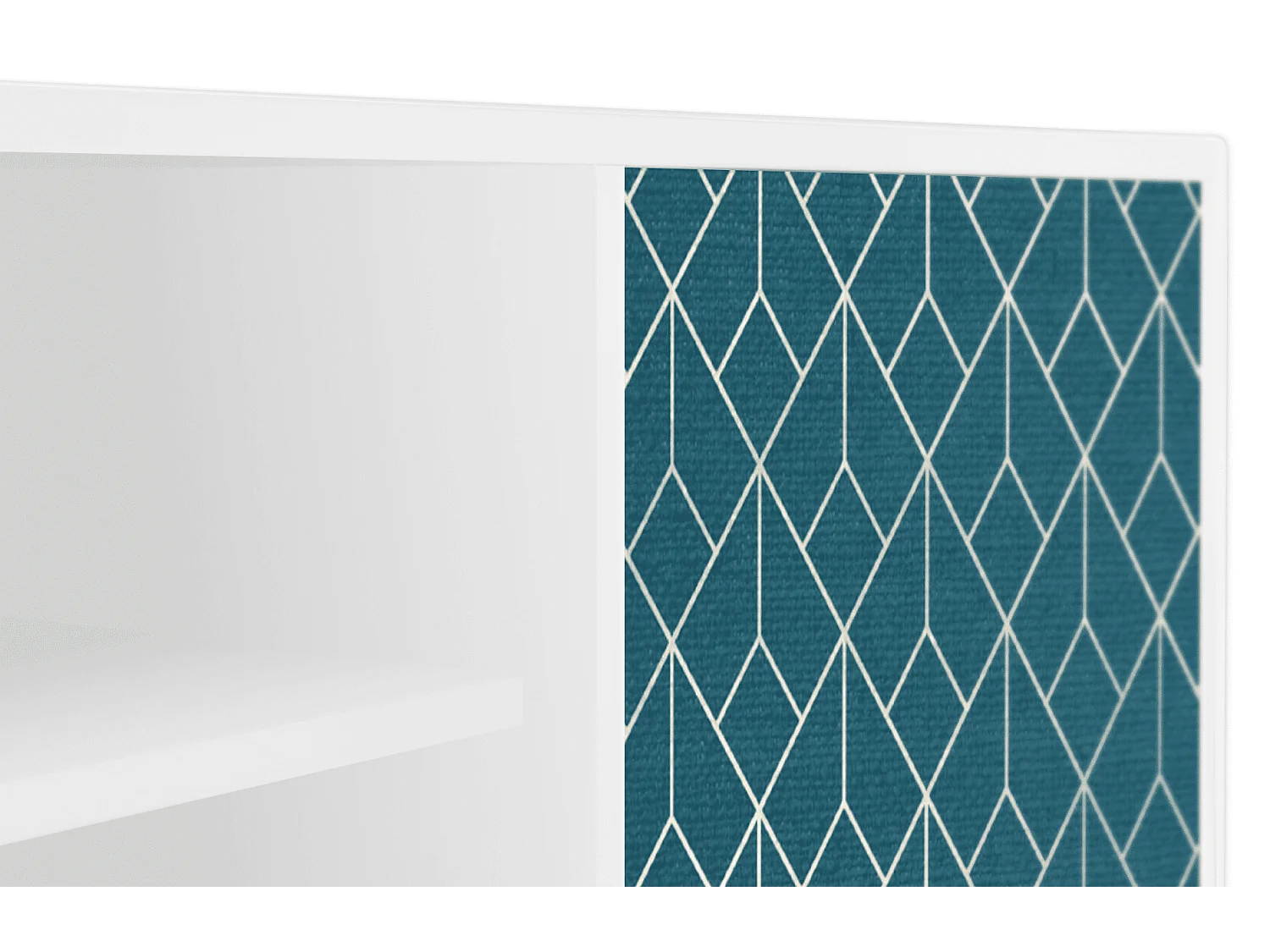 Mobile TV - 170х69х48 cm - T2 - Turquoise Geometry, Bianco