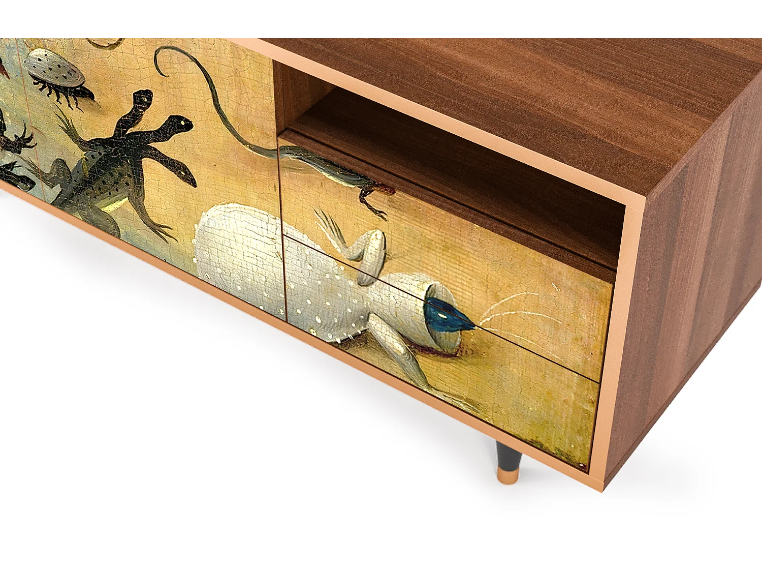 Szafka RTV - 125х56х41 cm - T7 - The Garden by Bosch, Orzech