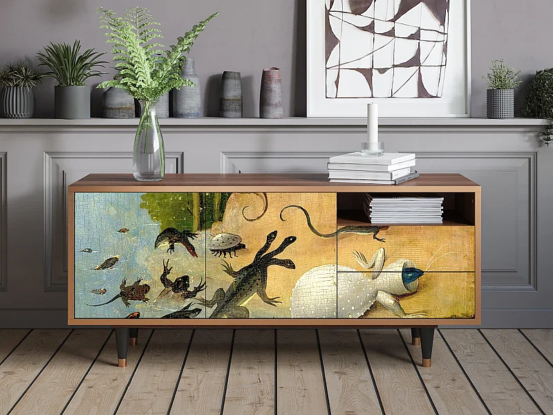 Mobile TV - 125х56х41 cm - T7 - The Garden by Bosch, Noce