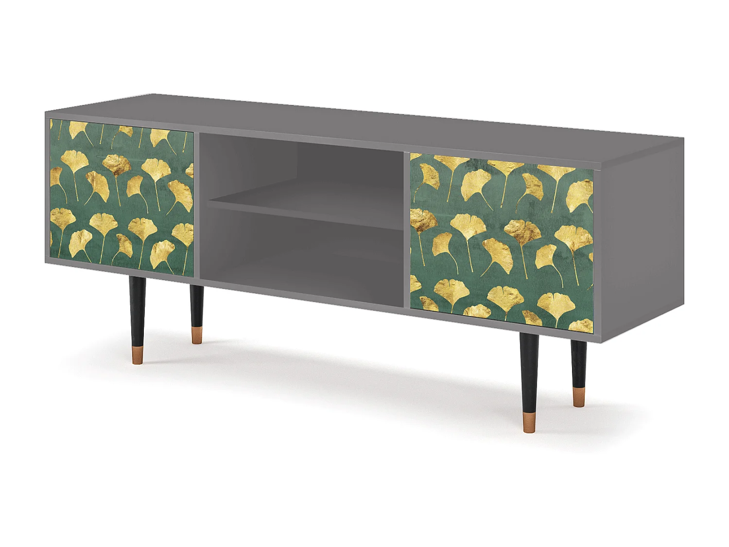 TV-meubel - 170х69х48 cm - T2 - Gingko leaves, Grijs