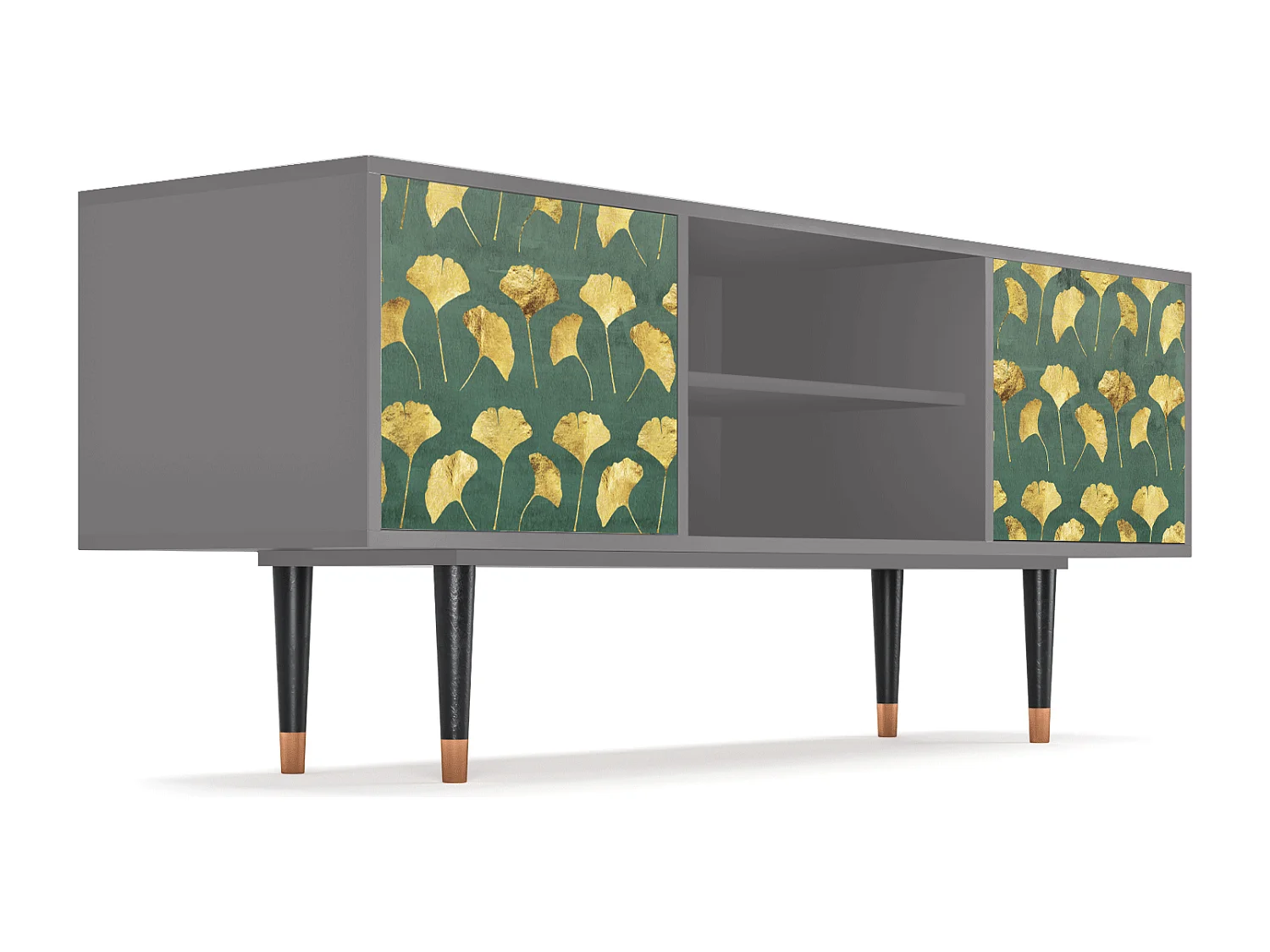 TV-meubel - 170х69х48 cm - T2 - Gingko leaves, Grijs