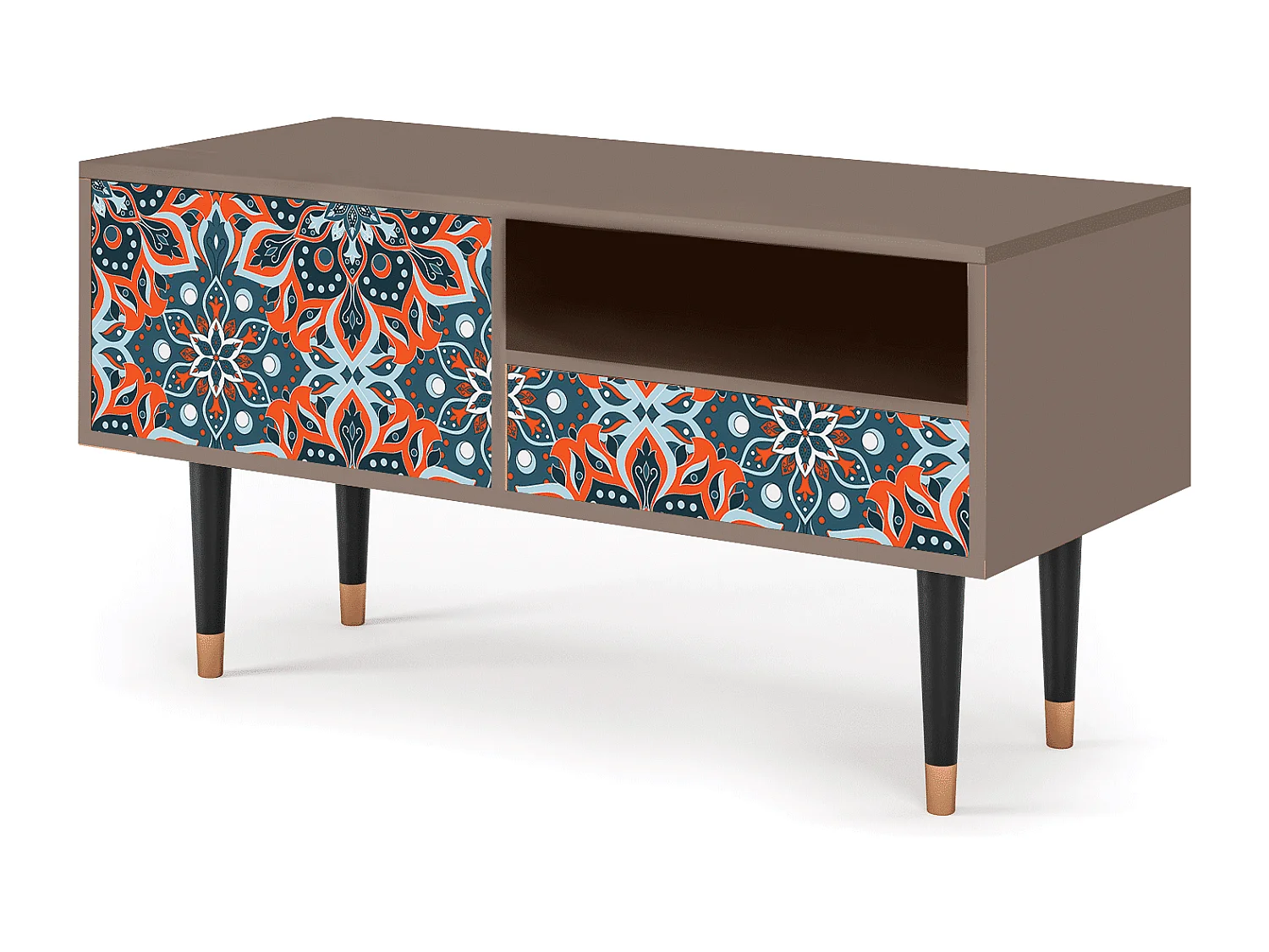 Meuble TV - 115х59х48 cm - T3 - Fire Beetle, Latte