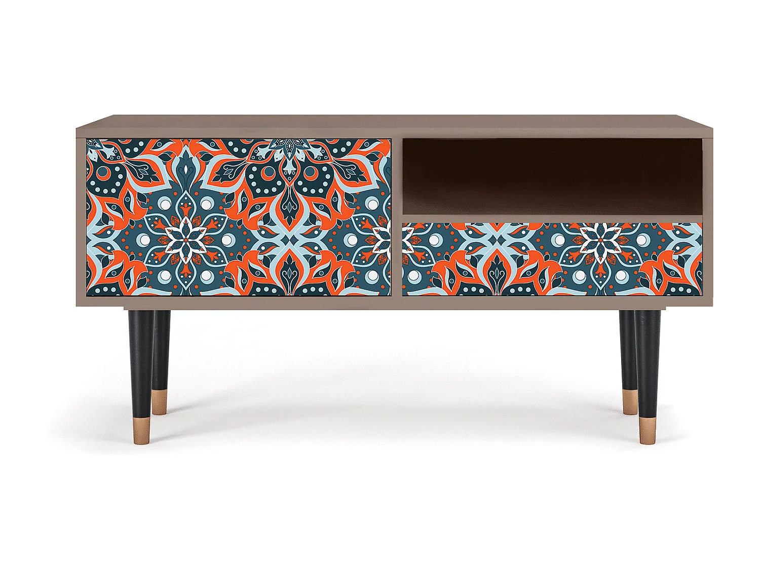 Mueble de TV - 115х59х48 cm - T3 - Fire Beetle, Latte