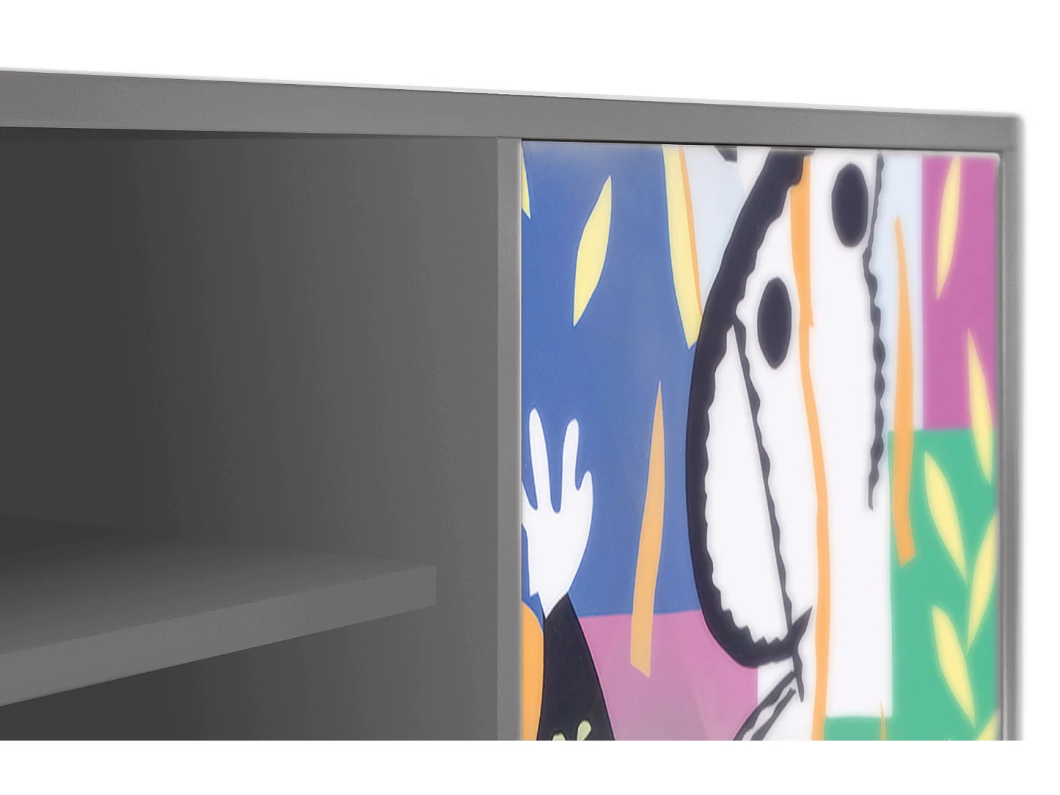 Szafka RTV - 170х69х48 cm - T2 - La Tristesse du Roi, Szary