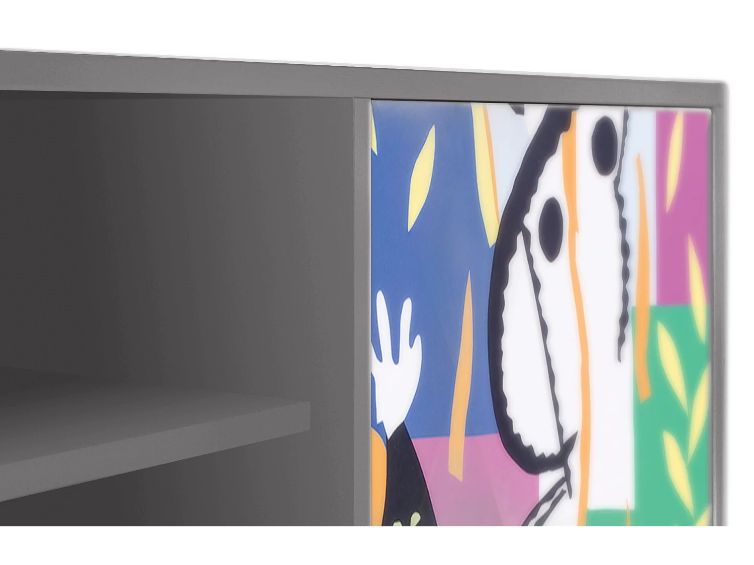 Szafka RTV - 170х69х48 cm - T2 - La Tristesse du Roi, Szary