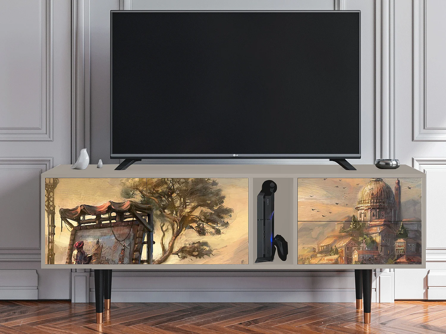 Meuble TV - 170х69х48 cm - T1 - Venice, Sable