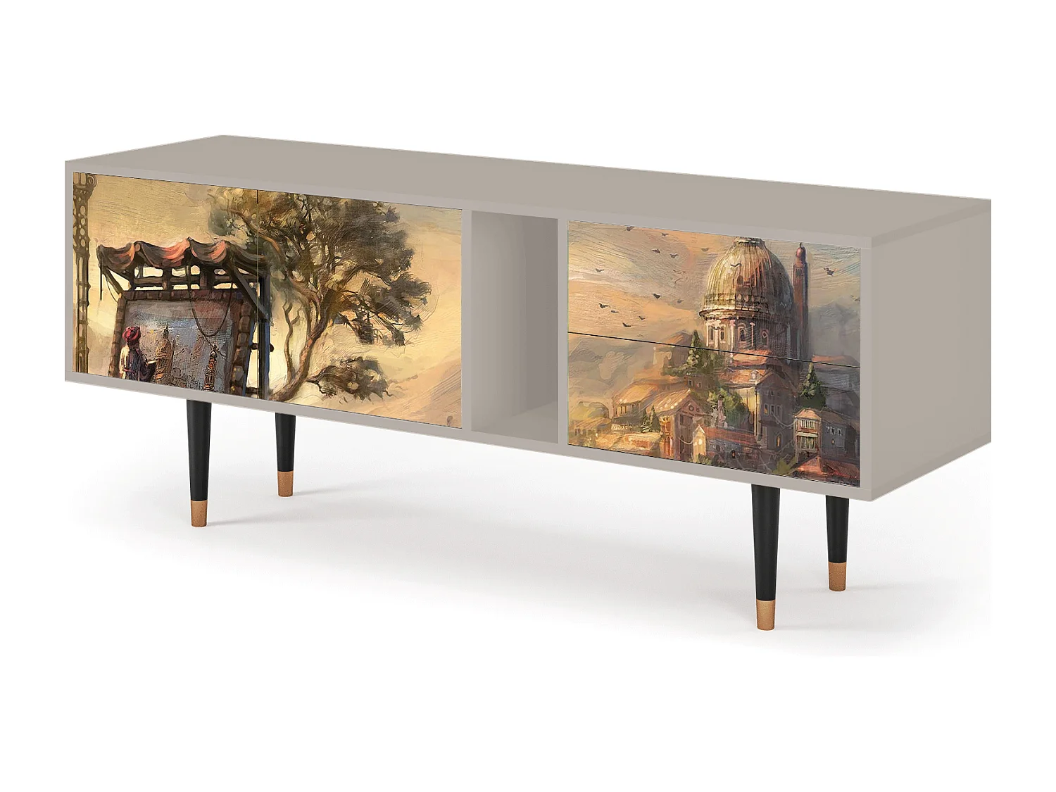 Meuble TV - 170х69х48 cm - T1 - Venice, Sable