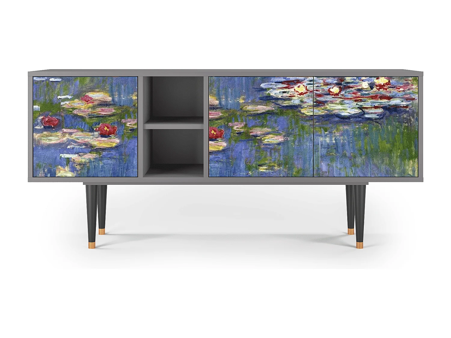 TV-Möbel - 150х69х41 cm - T5 - The water lily pond  , Grau
